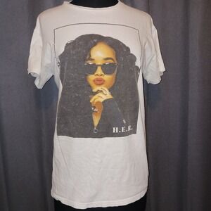 H.E.R. Graphic T Shirt White Medium Pop Culture Music Tee Top Womens